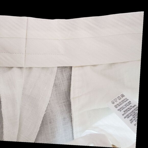 Michael Kors Mens Greenwich Linen Blend Pants White Size 32 - Picture 10 of 16